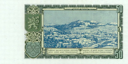 50 korun   1953   back